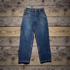 Vintage Fubu Jeans Mens 34x34 Blue Baggy Straight Y2K